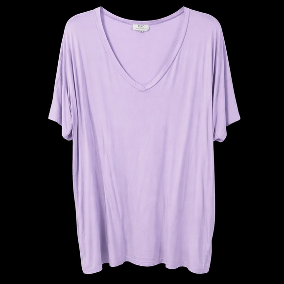 Piko 1988 Tops - PIKO Lavender Oversized V-Neck Tunic Top | Size Small